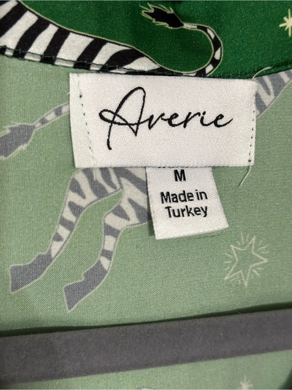Averie Sleep Taavi Zebra Print Pajama Set Size Medium